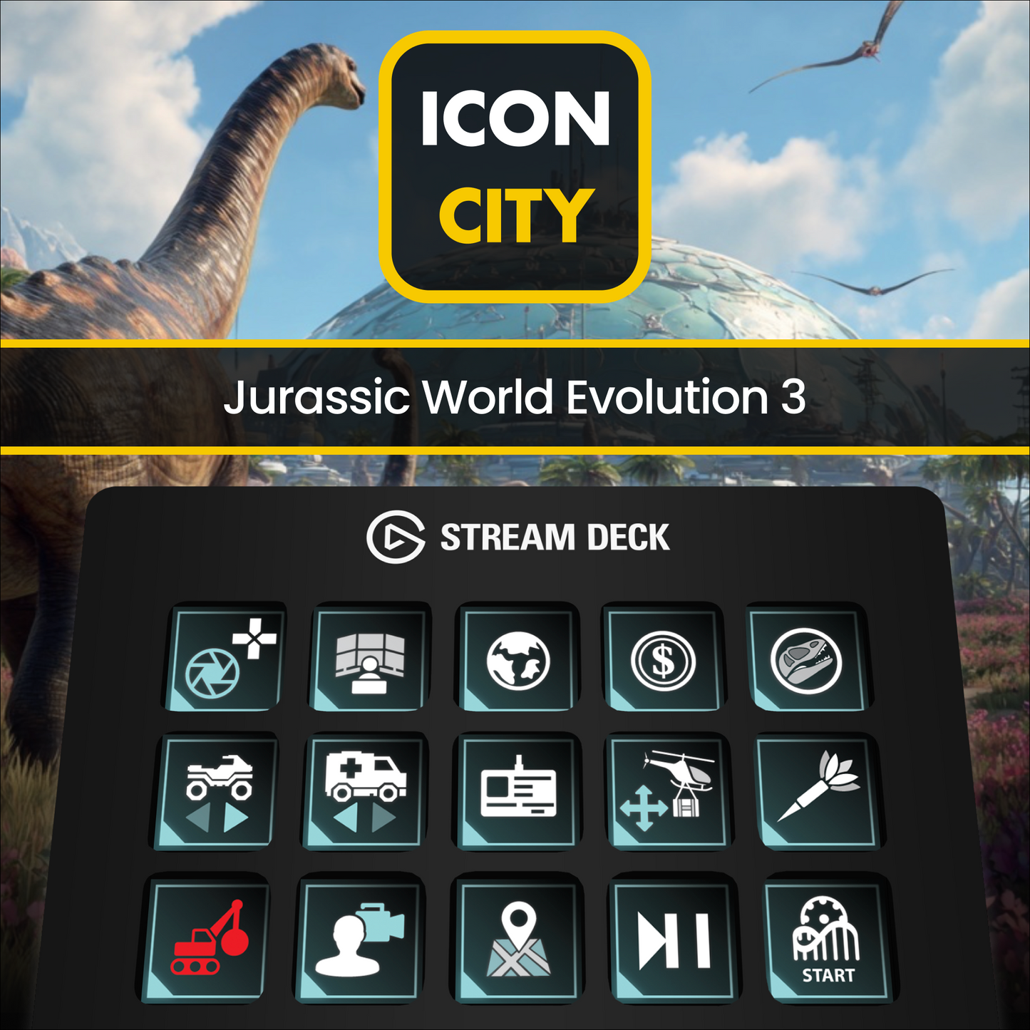 Elgato icon pack for Jurassic World Evolution 3
