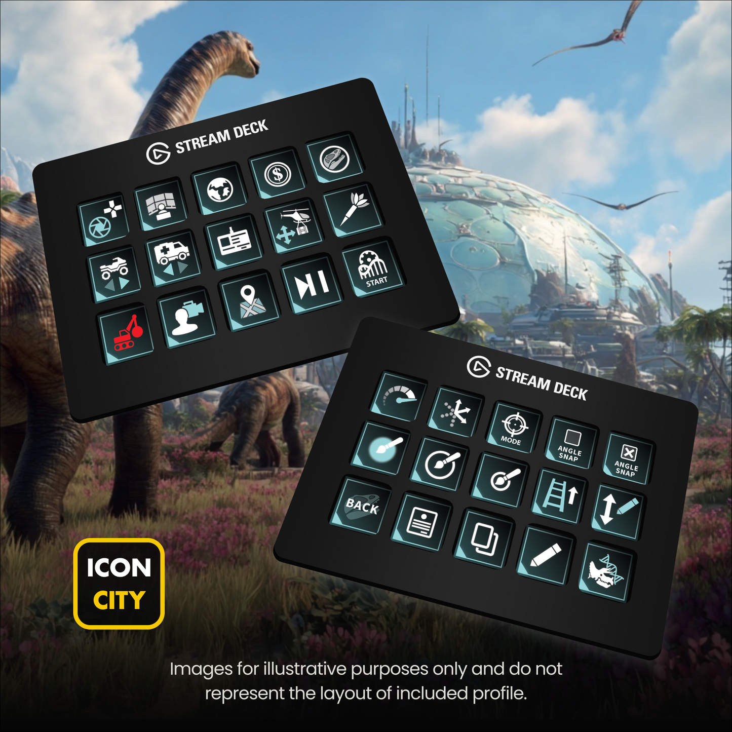 Stream Deck icons for Elgato - Jurassic World Evolution 3