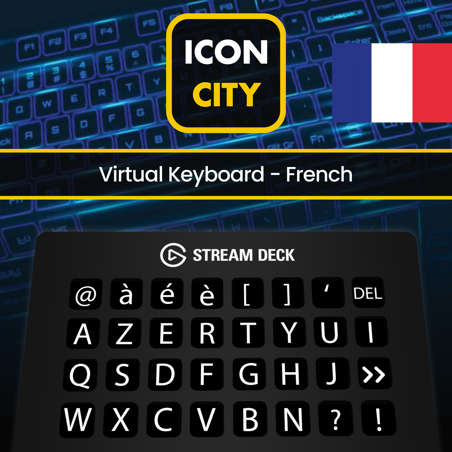 Elgato French Keyboard for Stream Deck 15 & 32