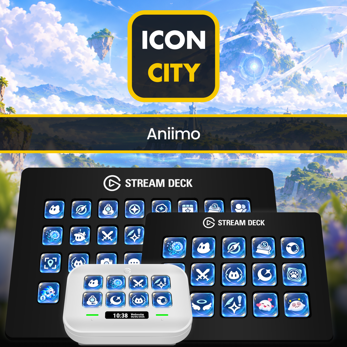 Aniimo - Stream Deck Icons and Profiles from iConCity.com 