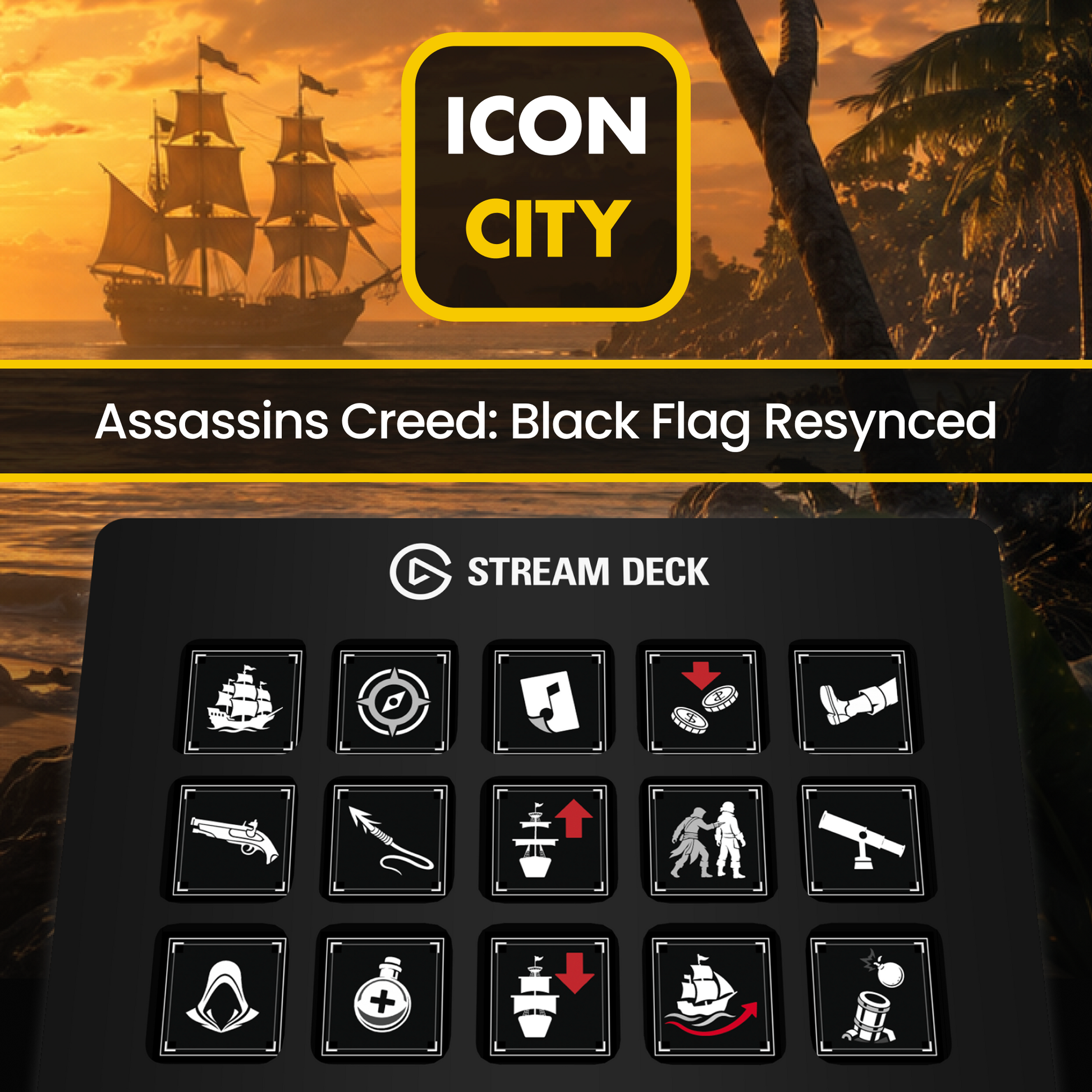 assassins-creed-black-flag-resynced iconcity  - icon - stream deck profile - 