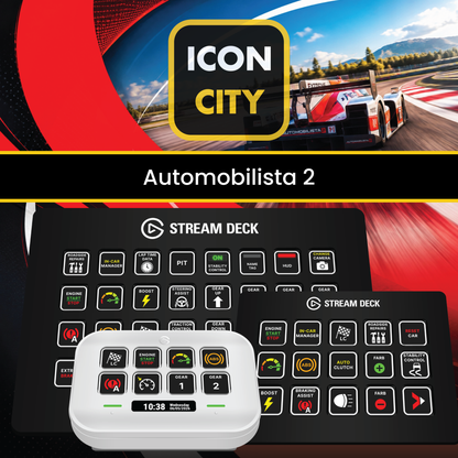  Automobilista 2 - Stream Deck icons and profiles by iConCity.com 