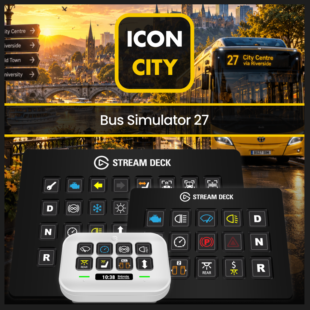 Bus Simulator 27 - Elgato Stream Deck icons from iConCity.com 
