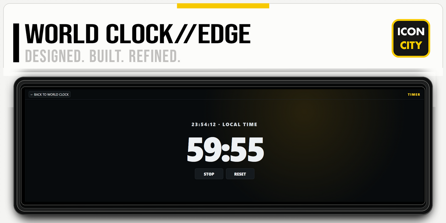 World Clock//EDGE XE