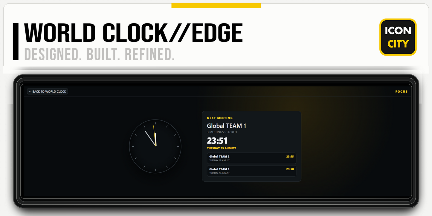 World Clock//EDGE XE