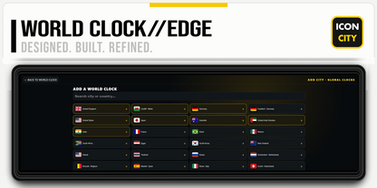 World Clock//EDGE XE