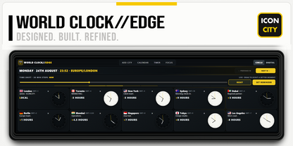 World Clock//EDGE XE