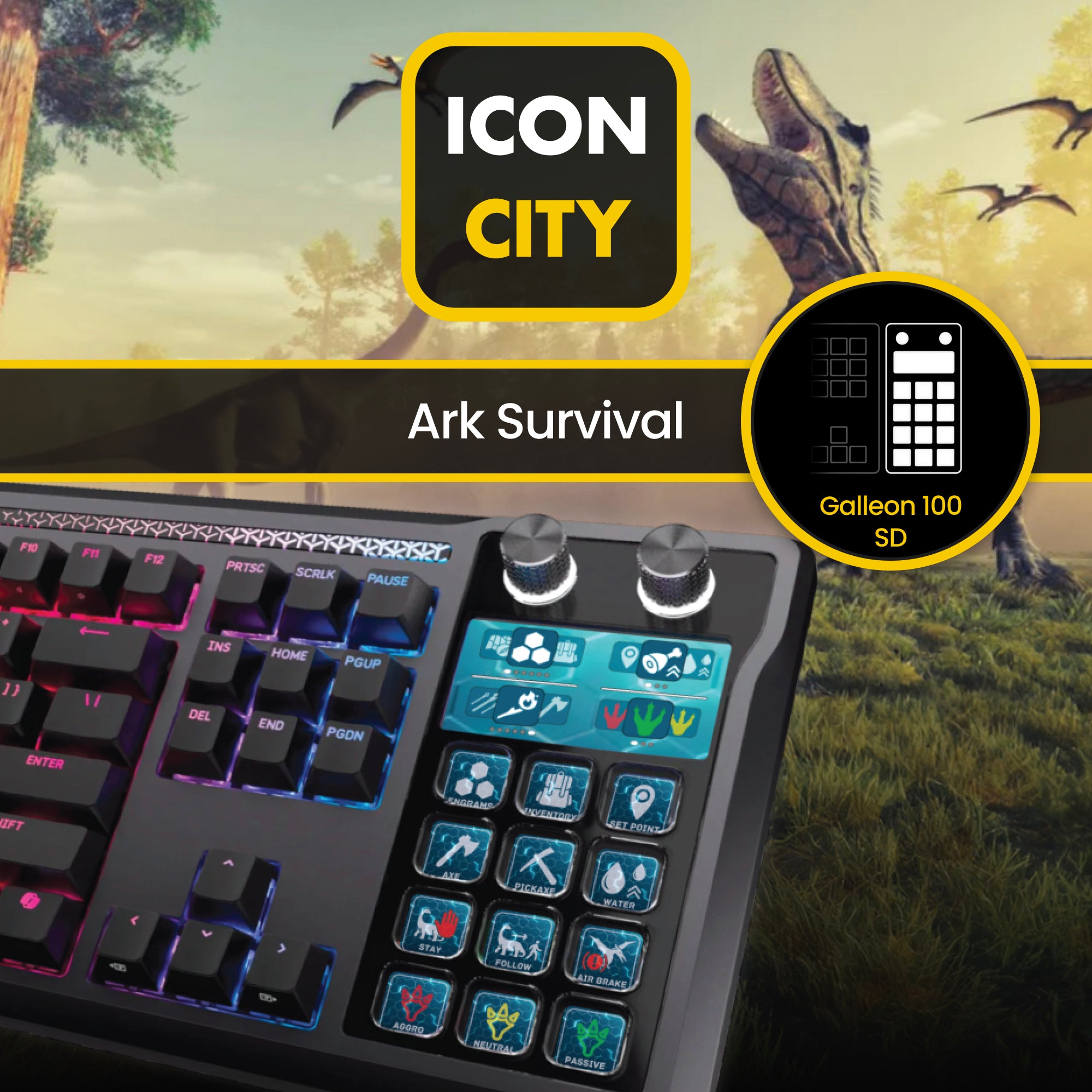 Arc Survival for Corsair Galleon 100 SD Keyboard- 73 Icons and Profile ...
