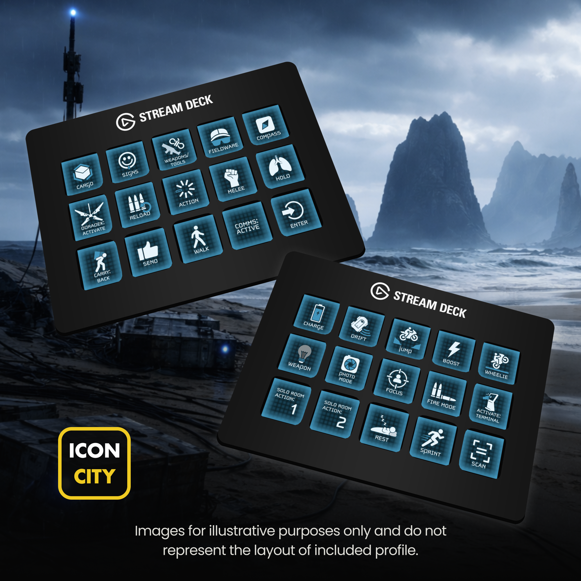 Death Stranding 2 - 57 icons and profile included for Elgato Stream ...