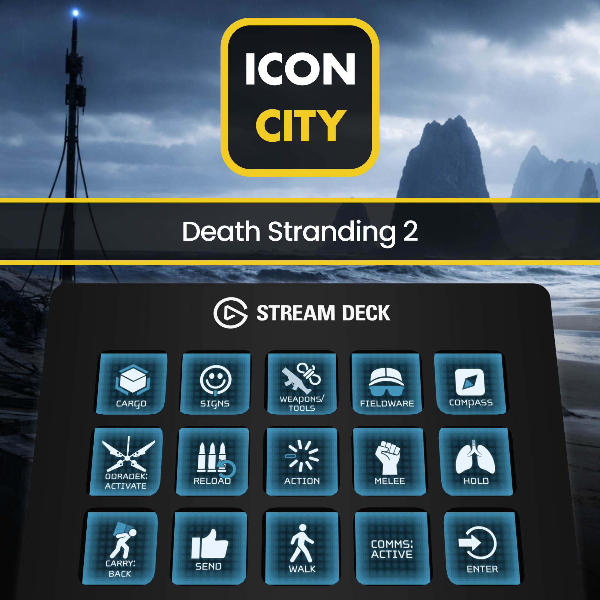 Death Stranding 2 - 57 icons and profile included for Elgato Stream ...