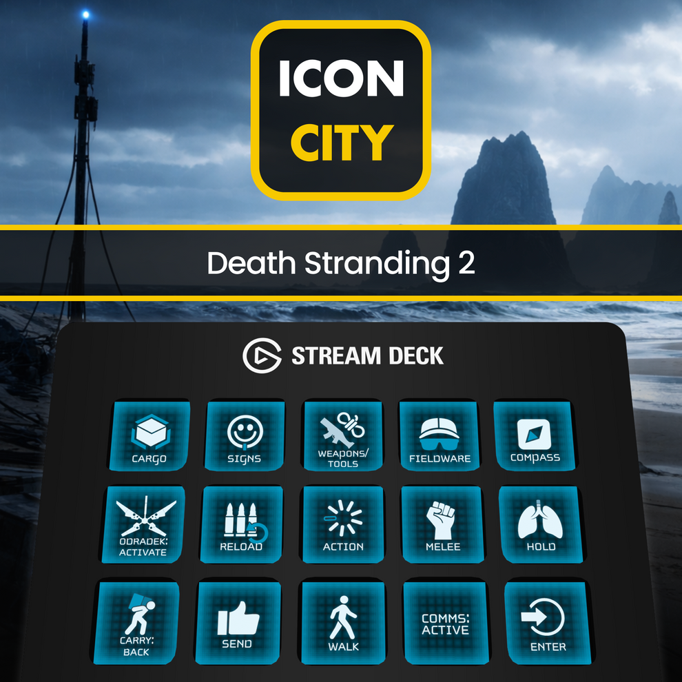 Death Stranding 2 - 57 icons and profile included for Elgato Stream ...