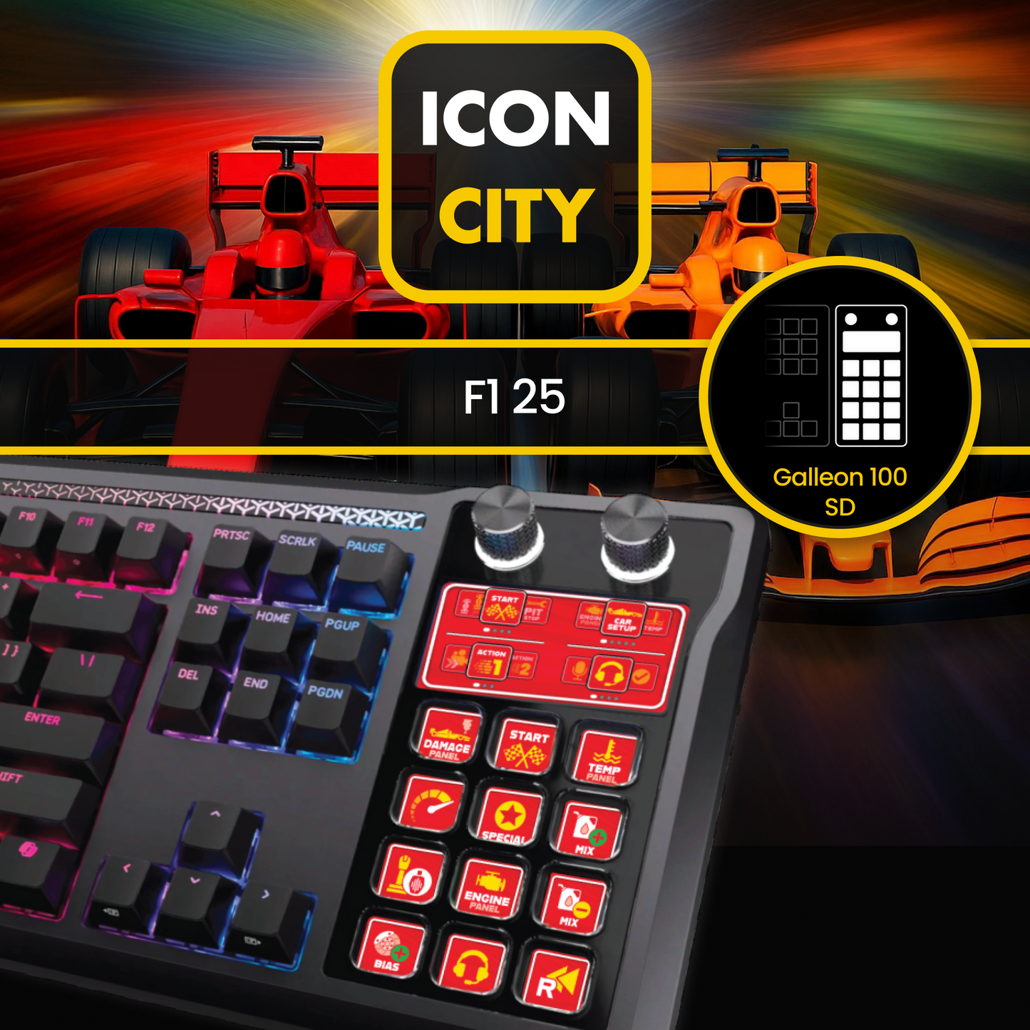 F1-25 Corsair Galleon-100-SD - Keyboard by iConCity.com 