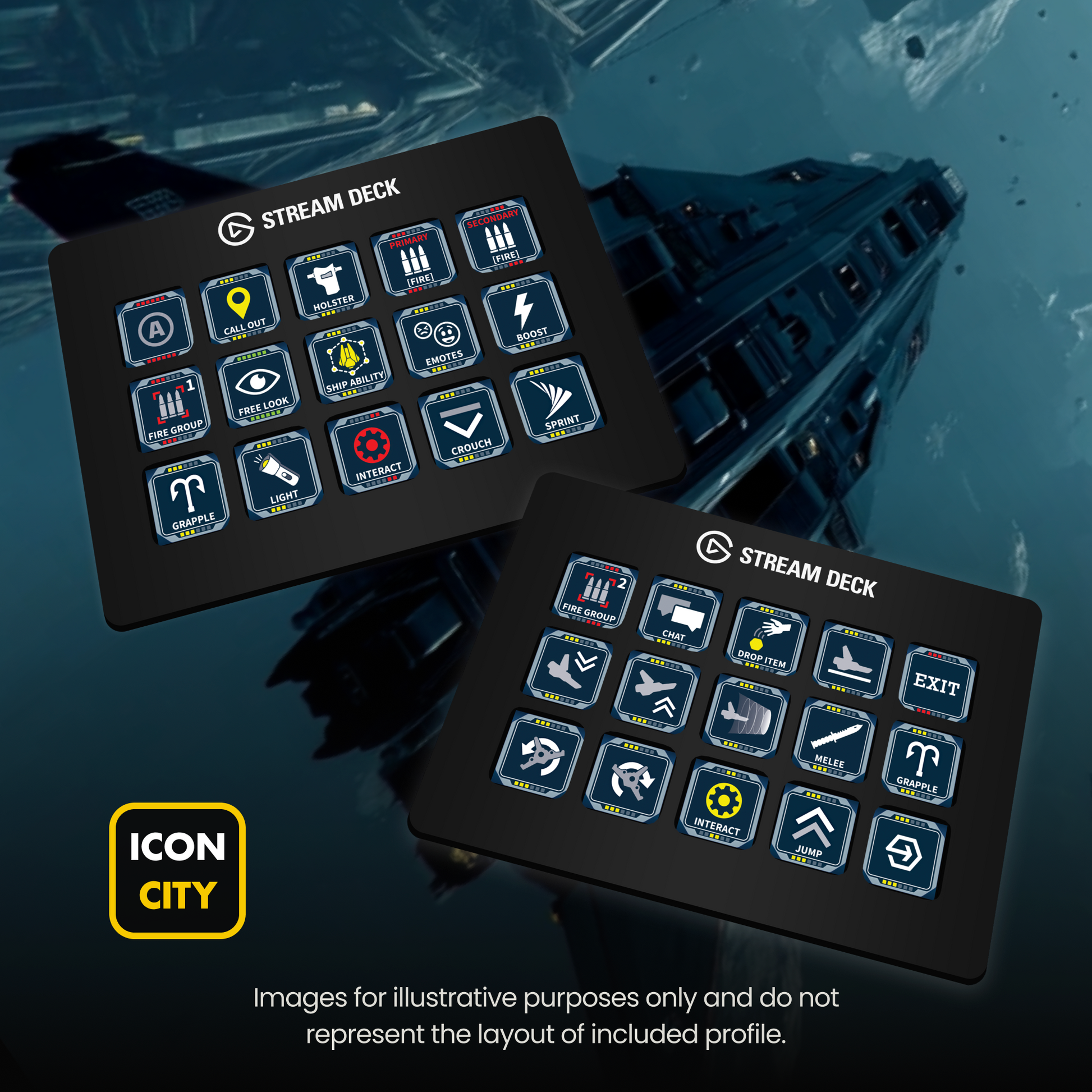 Jump Space On two Elgato Stream Decks