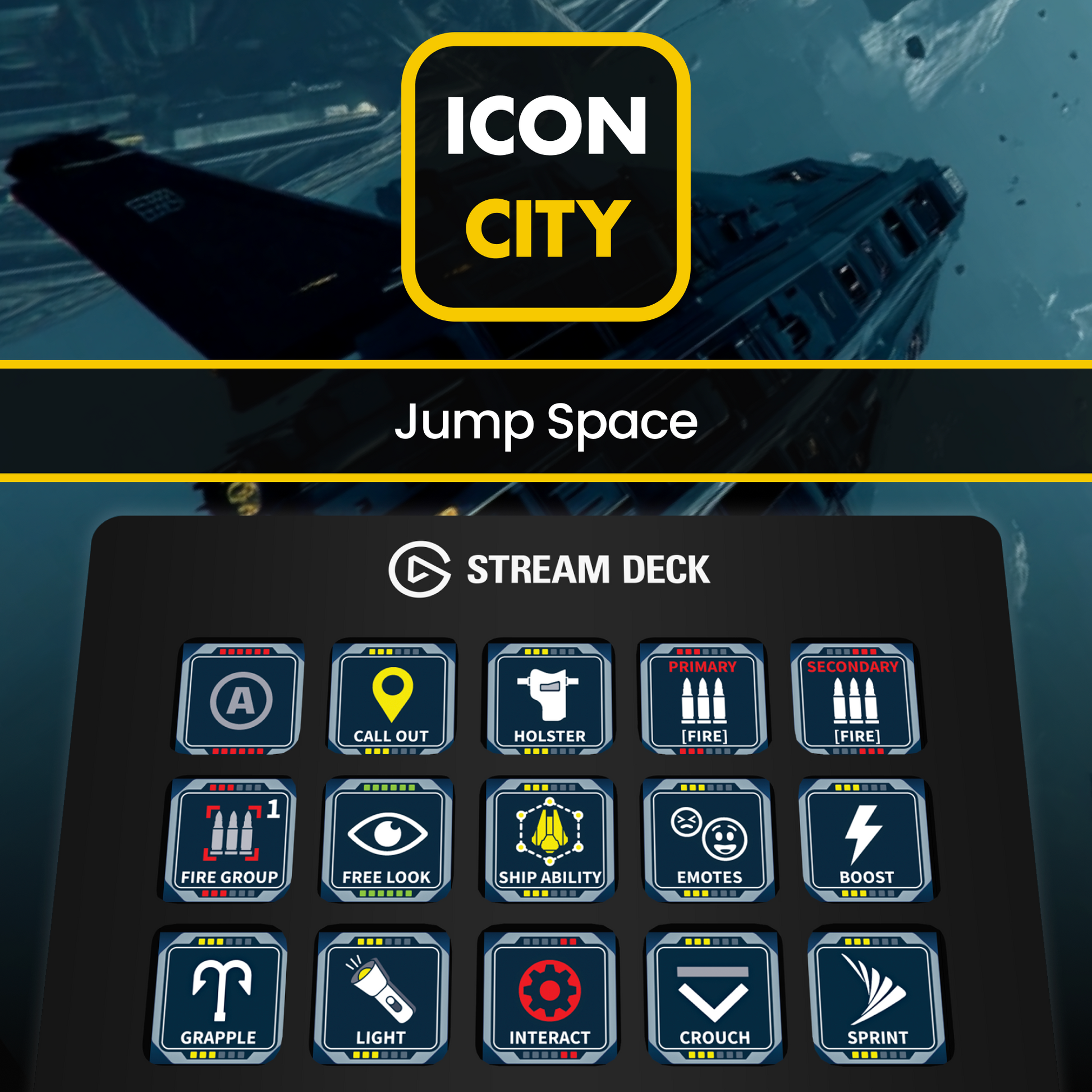 Jump Space image on Stream Deck