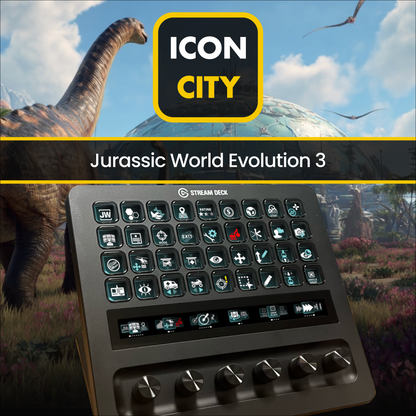 Jurassic-World-Evo-3 for Stream Deck + XL by iConCity.com 
