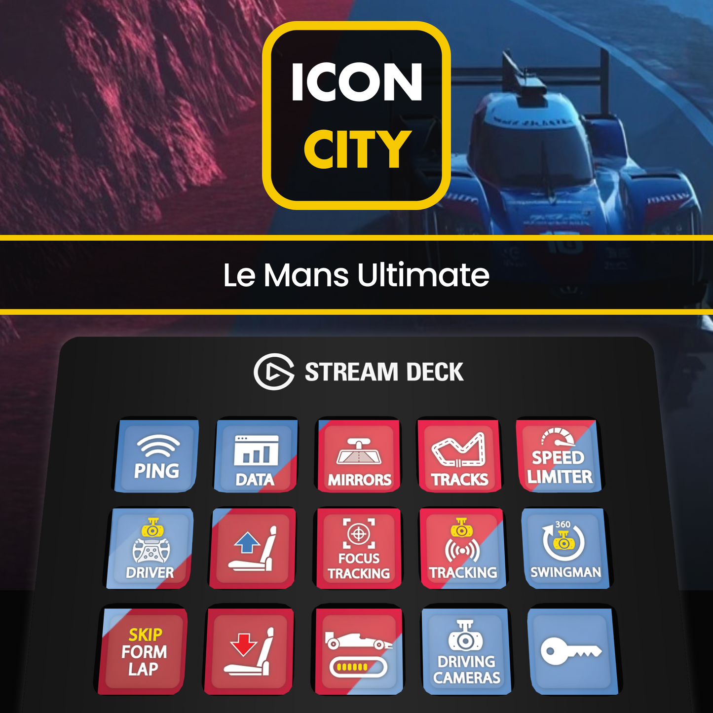Le-Mans-Ultimate-icon pack for Elgato Stream Deck