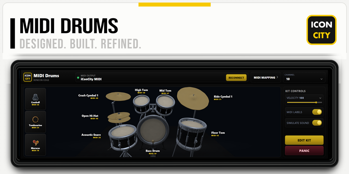 MIDI Drums XE