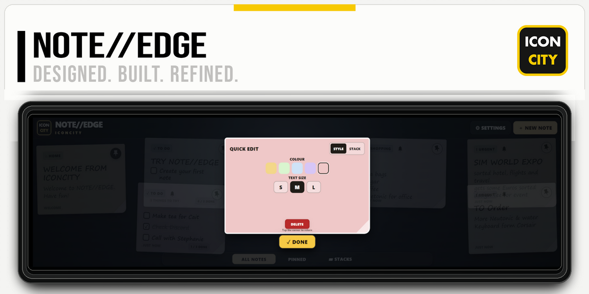 NOTE//EDGE XE