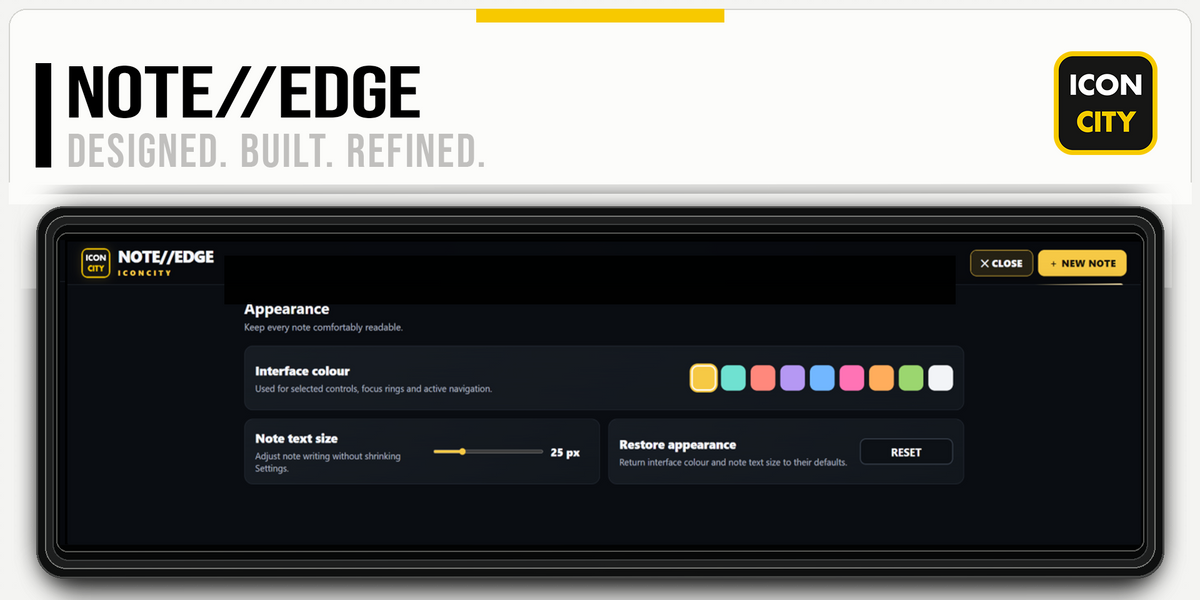 NOTE//EDGE XE