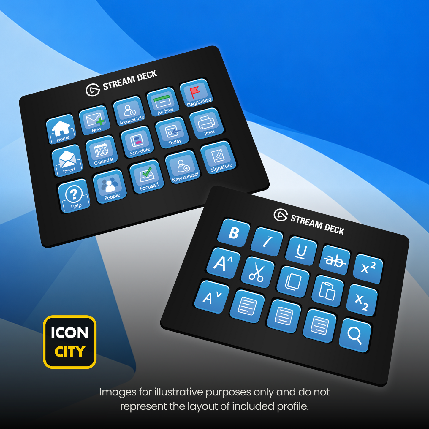 Outlook for Stream Deck Neo, 15 32Xl and Stream Deck + from iConCity.com 