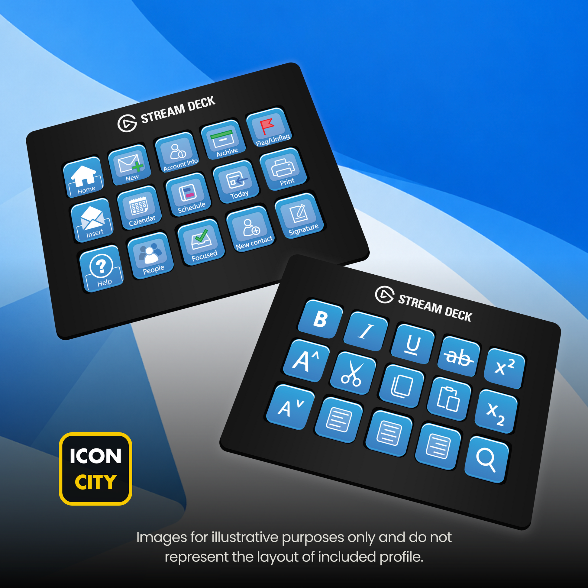 Outlook for Stream Deck Neo, 15 32Xl and Stream Deck + from iConCity.com 