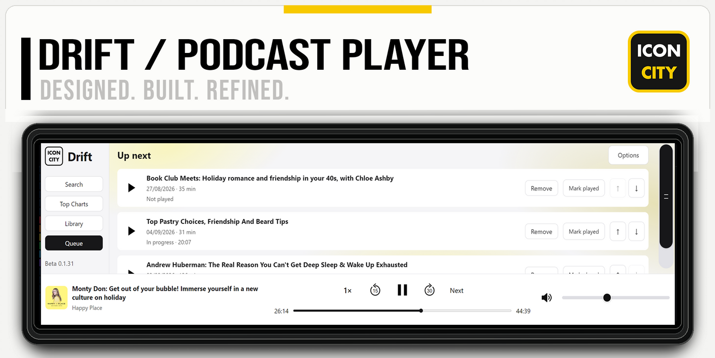 Drift - Podcast Player XE