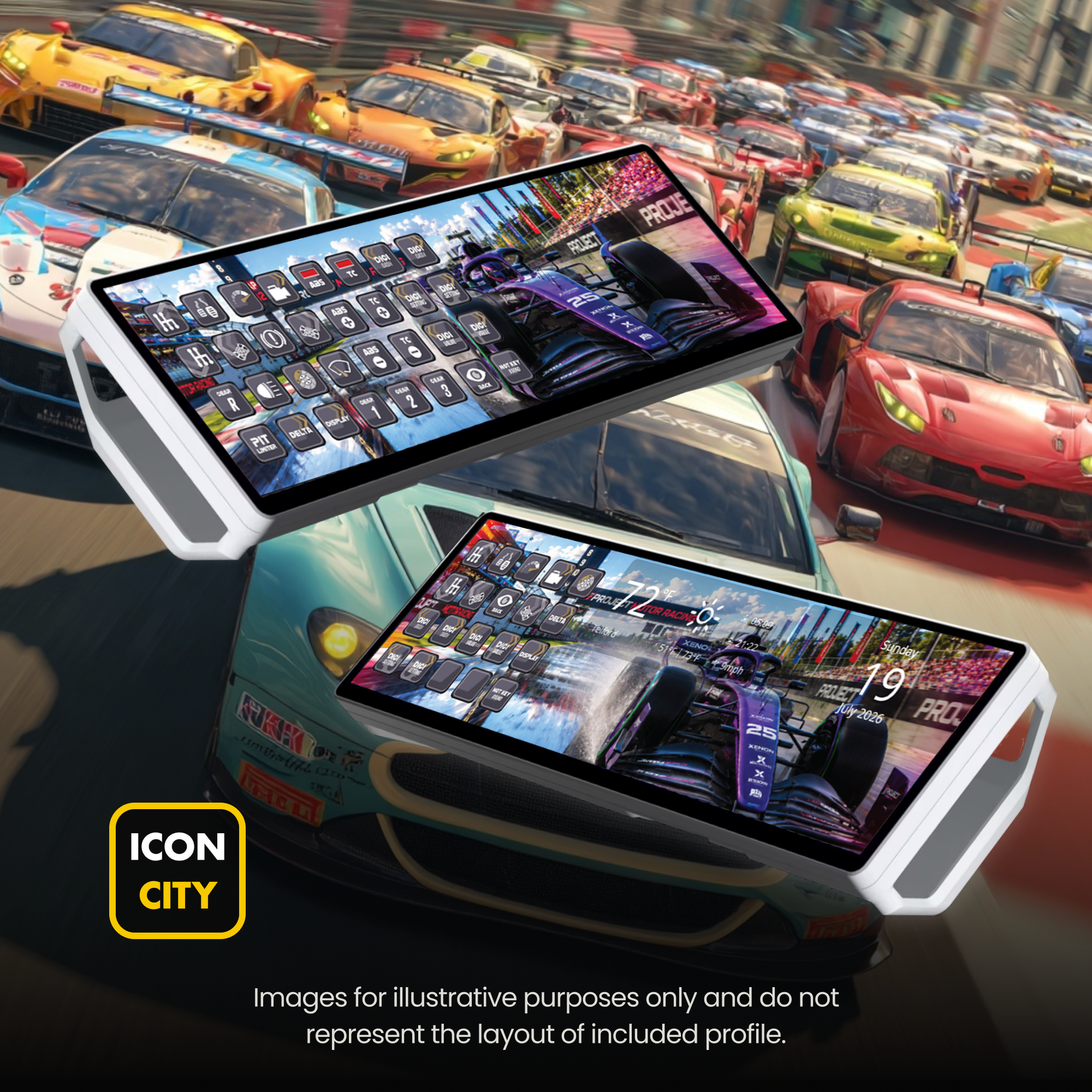 Project-Motor-Racing-Made for Corsair Xeneon Edge - Small, Medium and Large Widgets