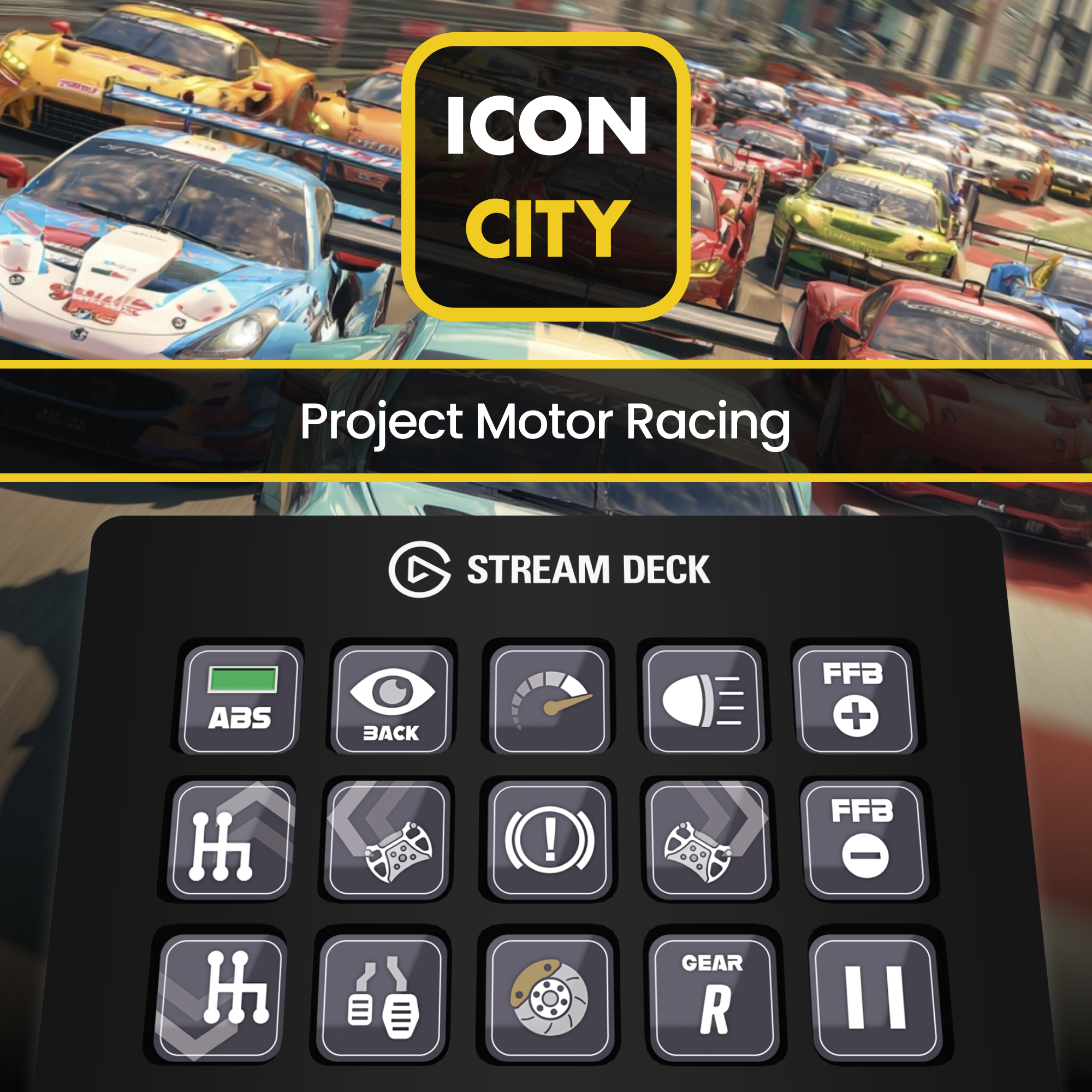 Project Motor Racing - 76 Icons and Profiles for Elgato Stream Deck ...