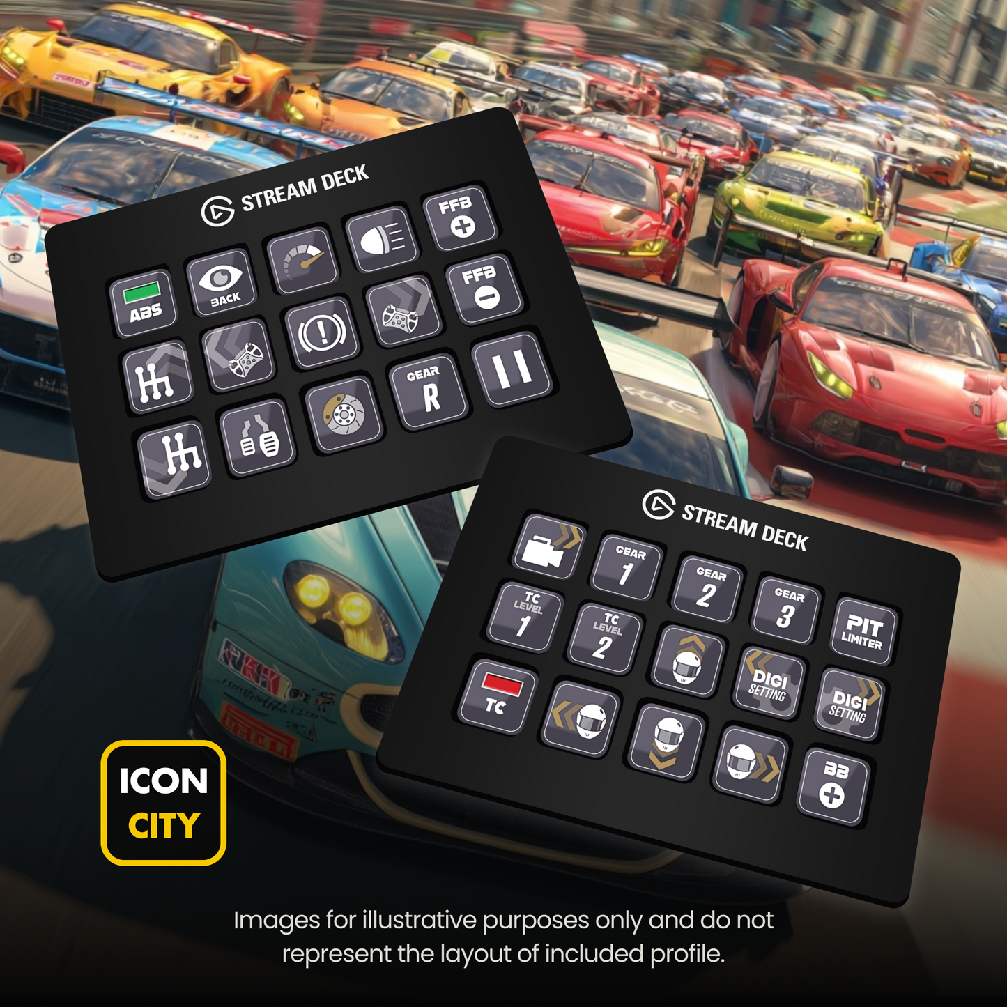 Project_Motor_Racing -Elgato Stream Deck icons