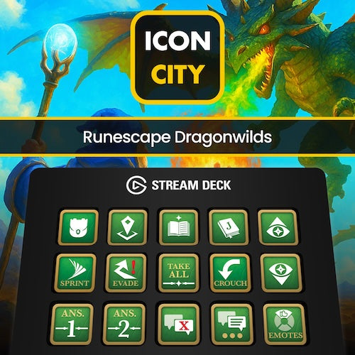 Runescape Dragonwilds Stream Deck icons and Profiles