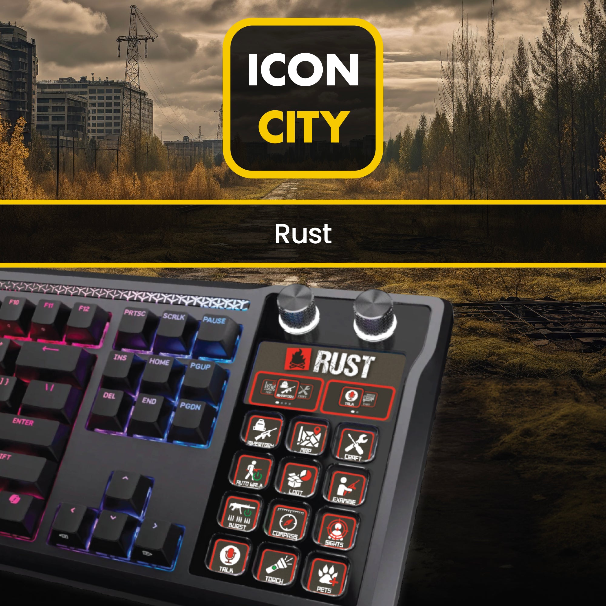 Rust for Corsair Galleon 100 SD Keyboard- 96 Icons and Profiles ...