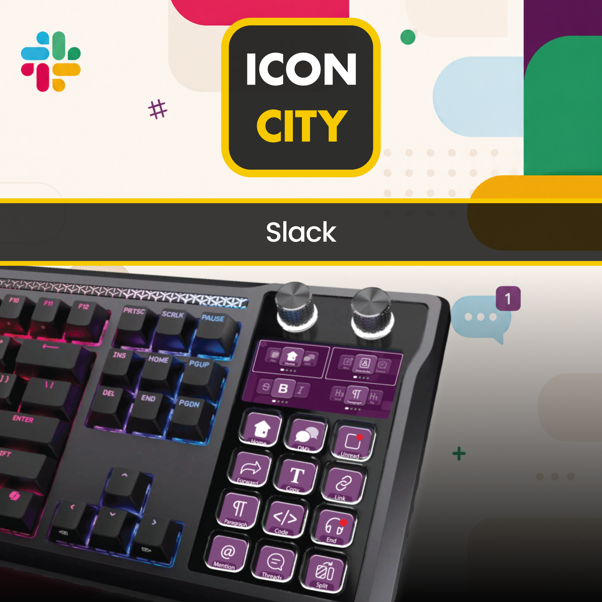 Slack for Corsair Galleon Keyboard - productivity tools from iConCity.com 