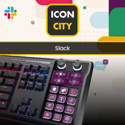 Slack for Corsair Galleon Keyboard - productivity tools from iConCity.com 
