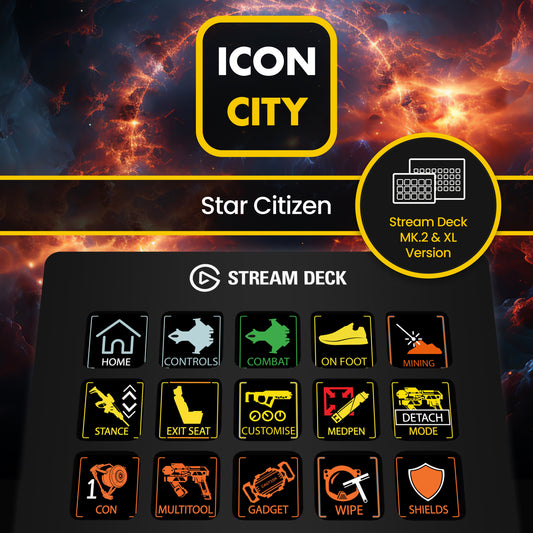 Star Citizen Stream Deck icon Pack from iConCity.com 