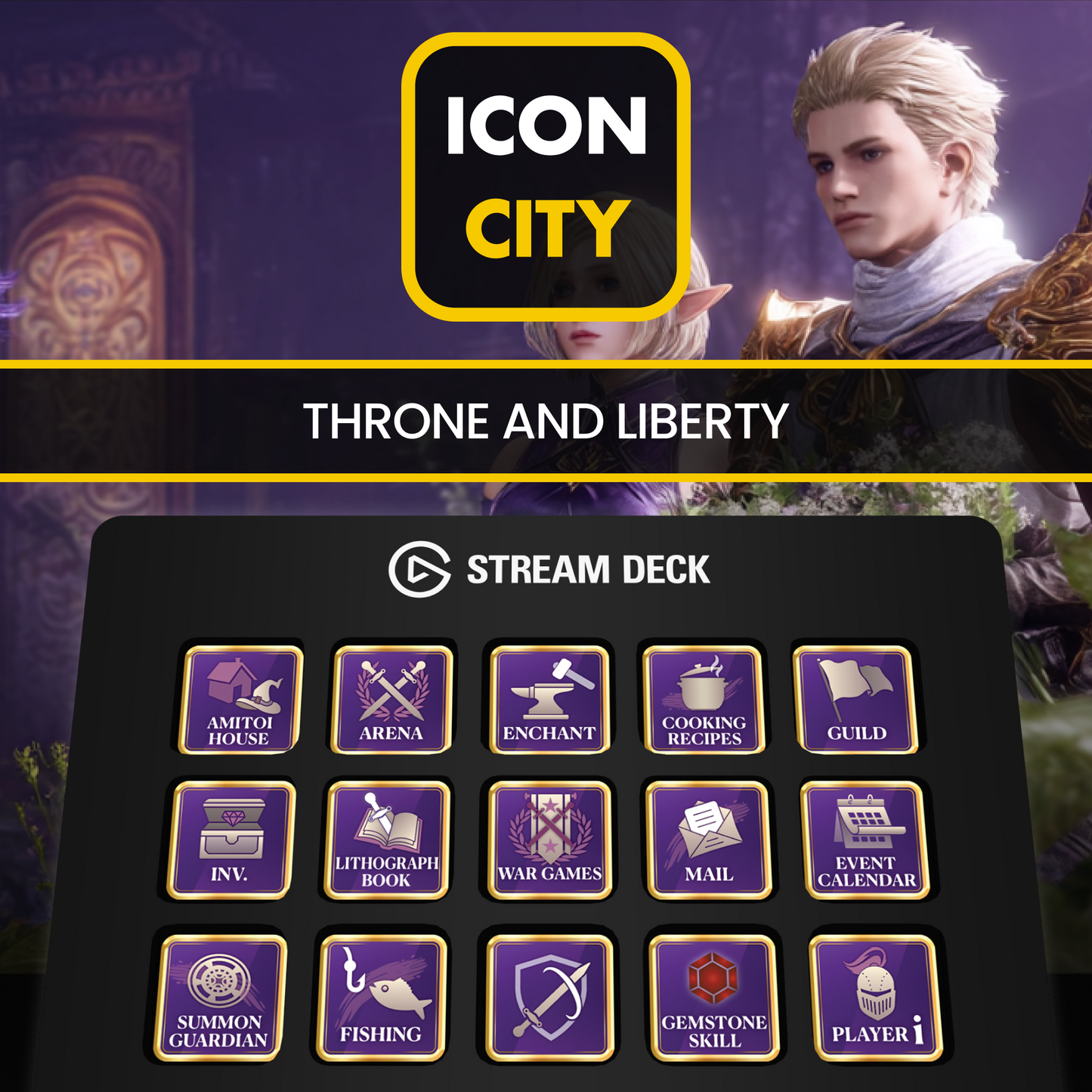 Throne and liberty by iConCity Stream Deck icons cover