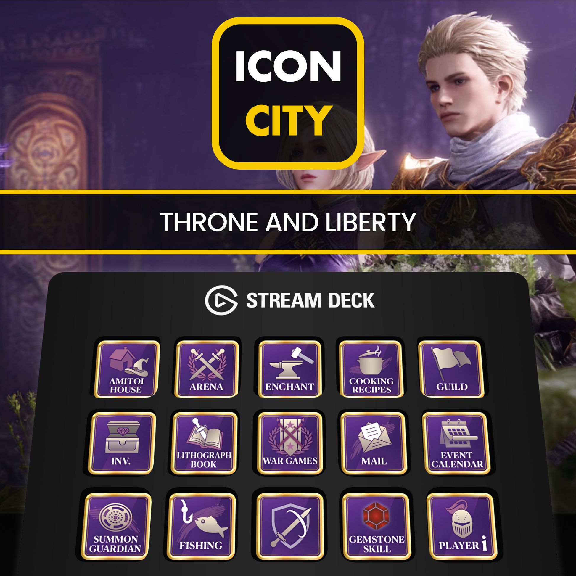 Throne and liberty by iConCity Stream Deck icons cover