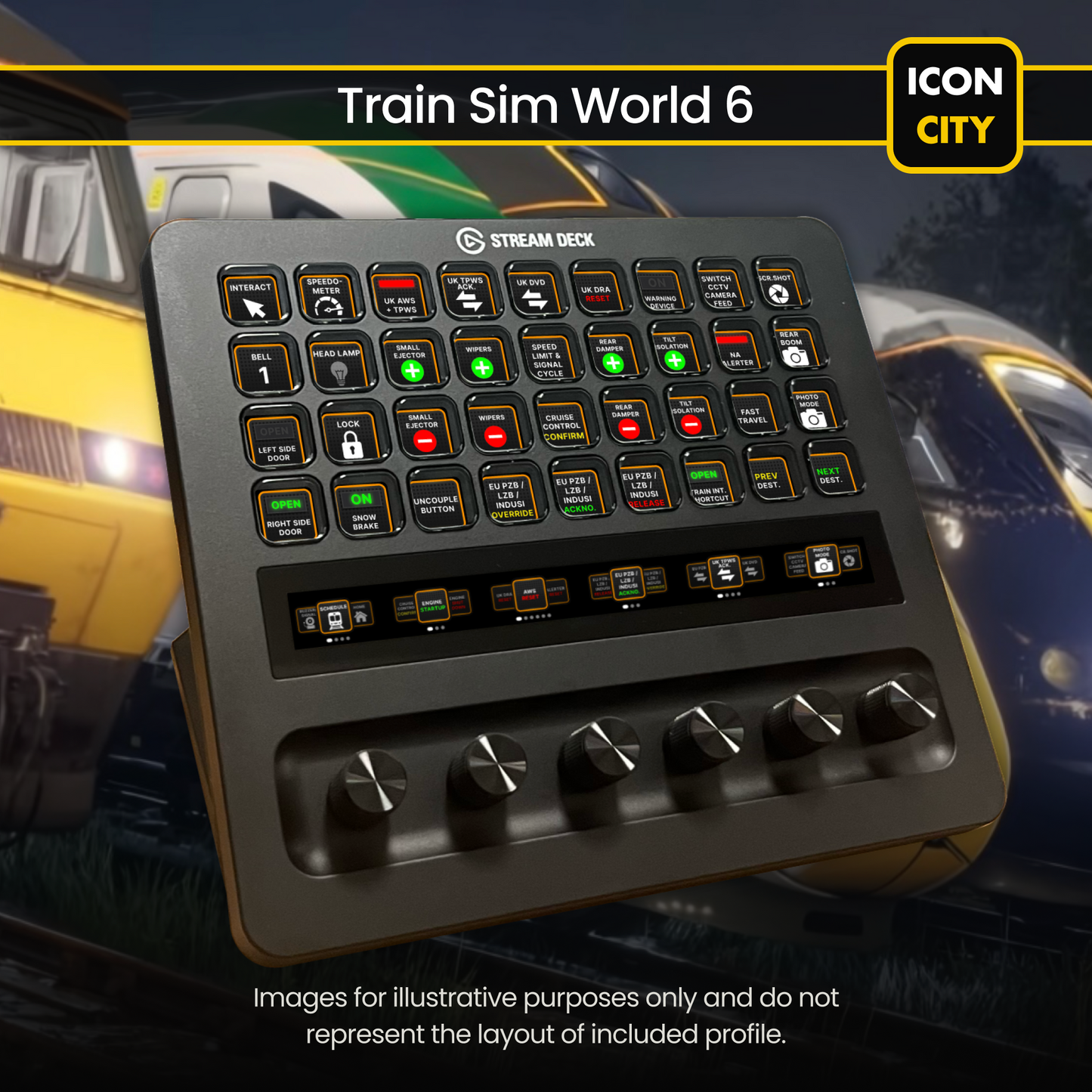 Train_Sim_World_6 for Stream Deck + Xl by iConCity.com 