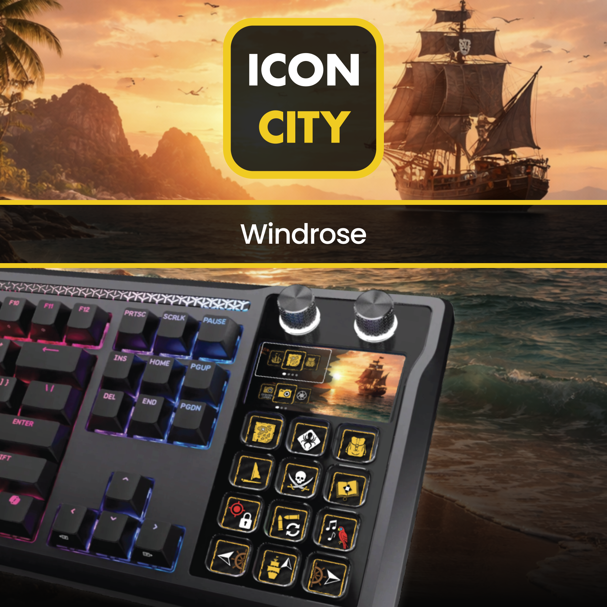 Windrose for Corsair Galleon Keyboard - Profile and icons included ...