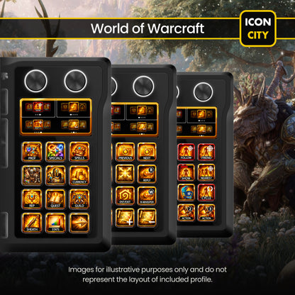 WOW icons and profiles for the Corsair Galleon keyboard by iConCity.com 