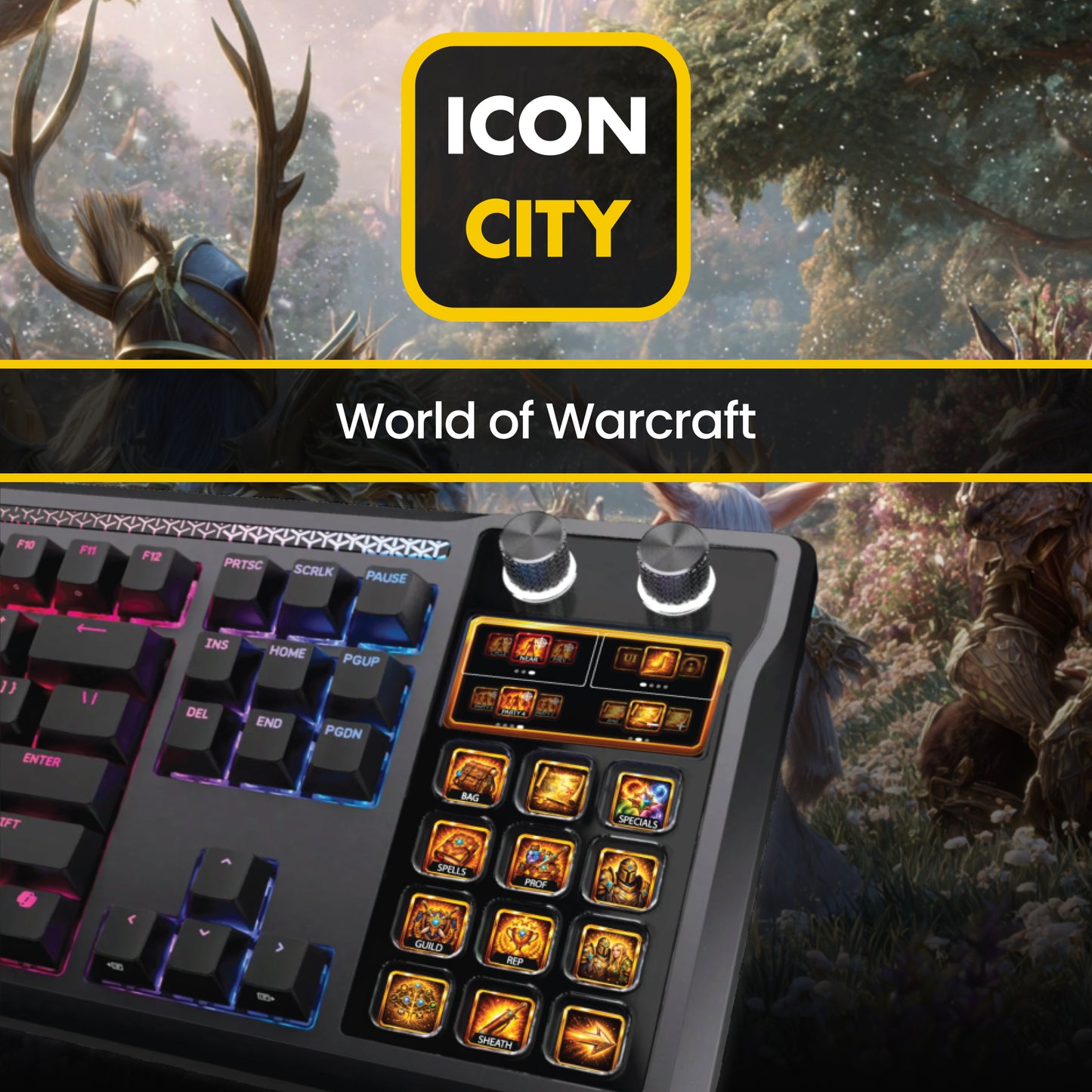 World Of Warcraft icons and profiles for the Corsair Galleon keyboard by iConCity.com 