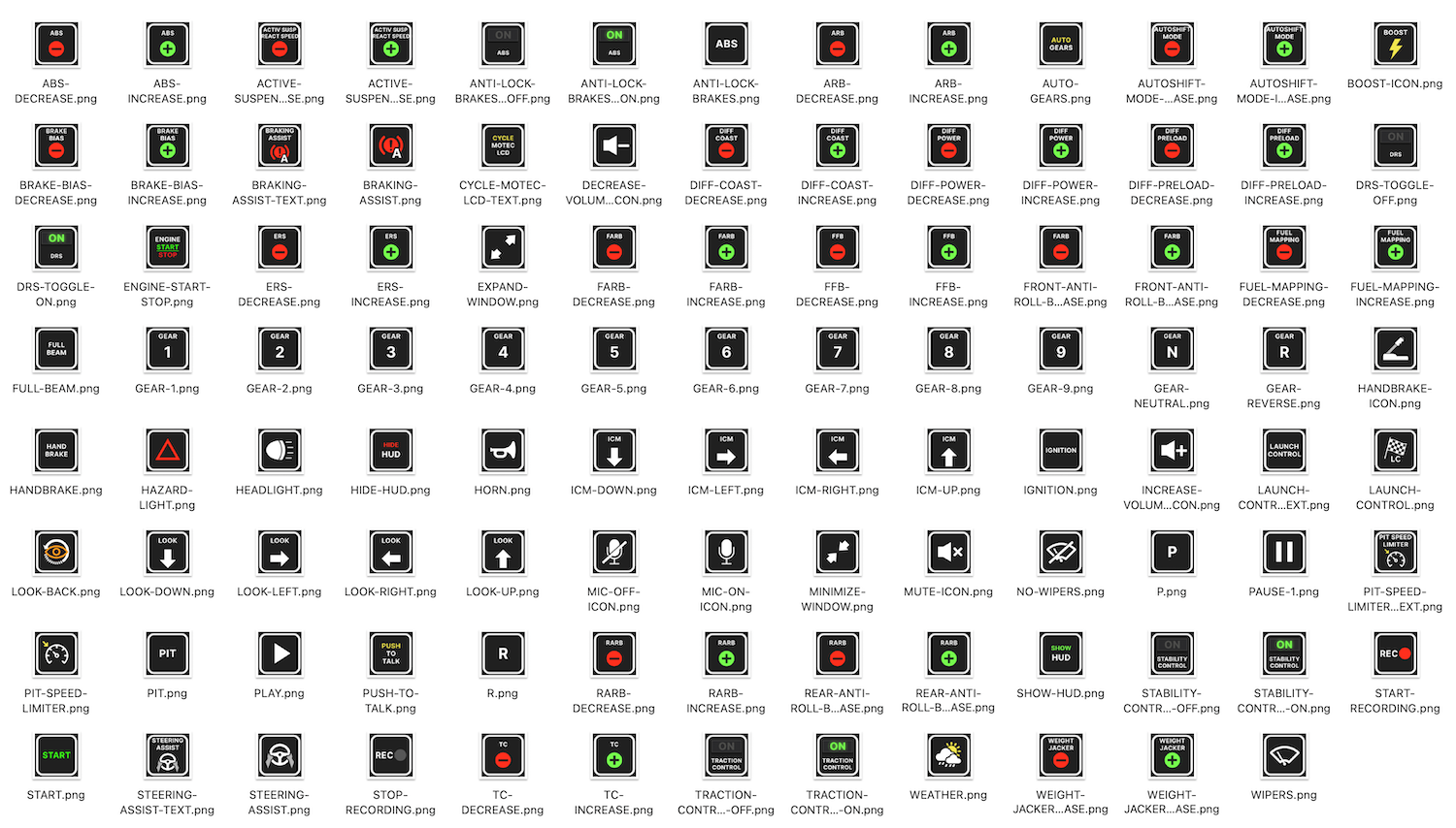  Automobilista 2 - Stream Deck icons and profiles by iConCity.com 