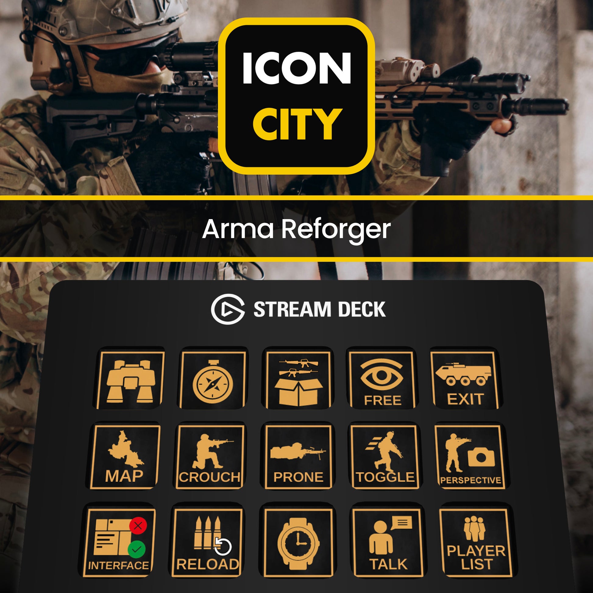 Arma Reforger - 63 Icons for Elgato Stream Deck – iConCity.com