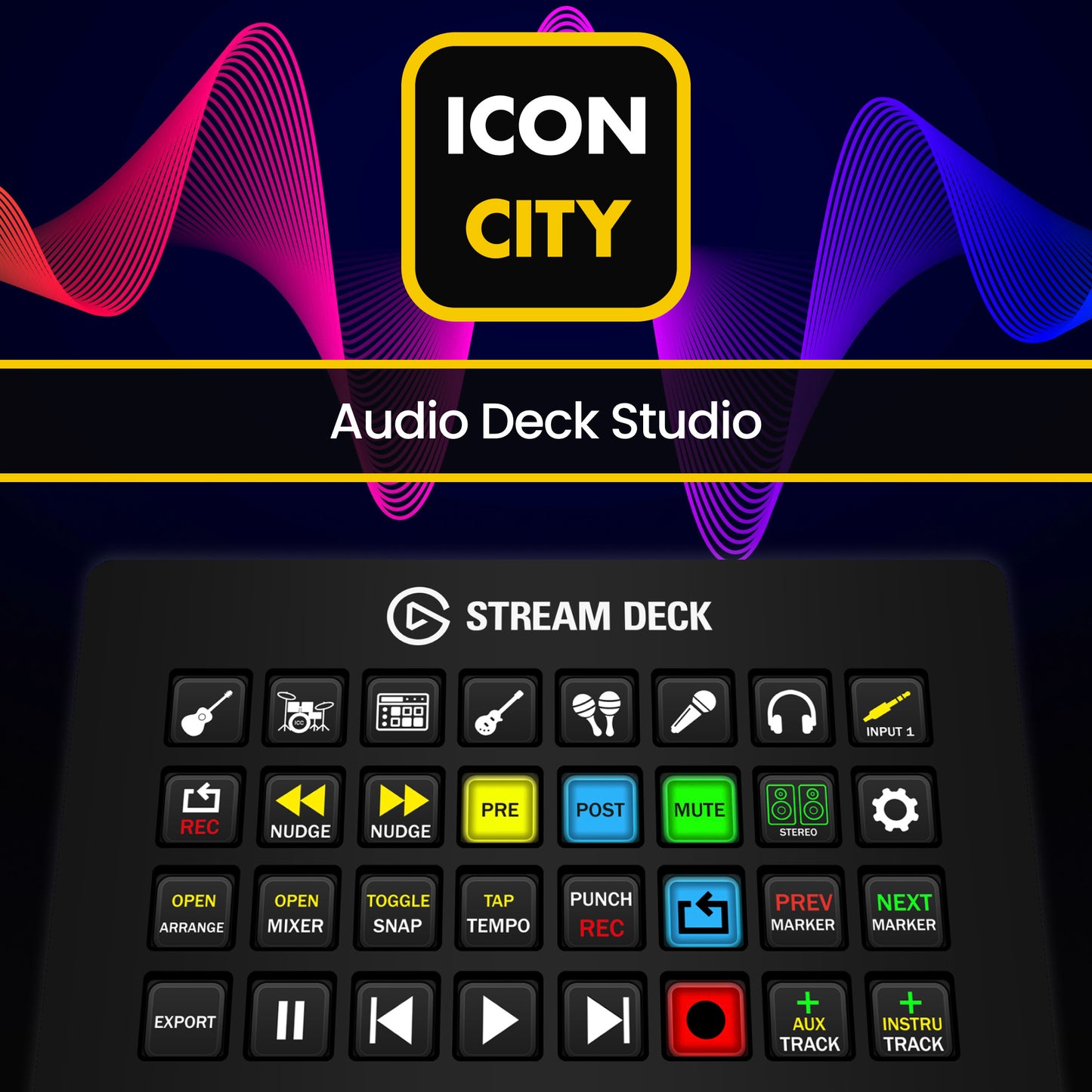 Audio Deck Studio icon pack