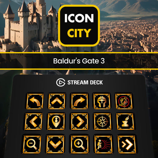 Baldur’s Gate 3 icon pack from iConCity
