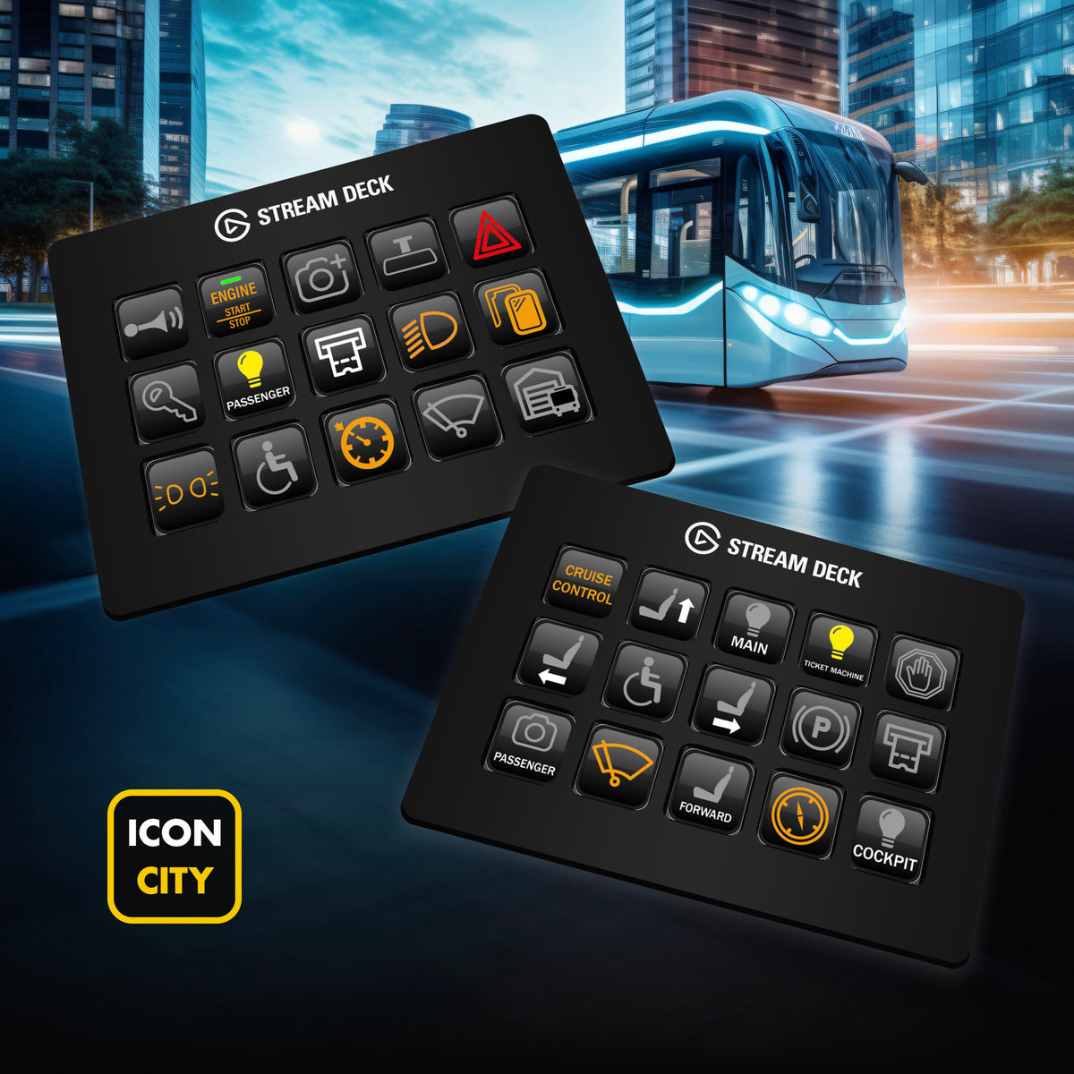 Bus Simulator 21 - 76 Icons for Elgato Stream Deck – iConCity.com
