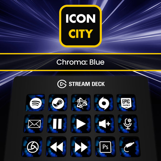 Chroma: Blue icon pack