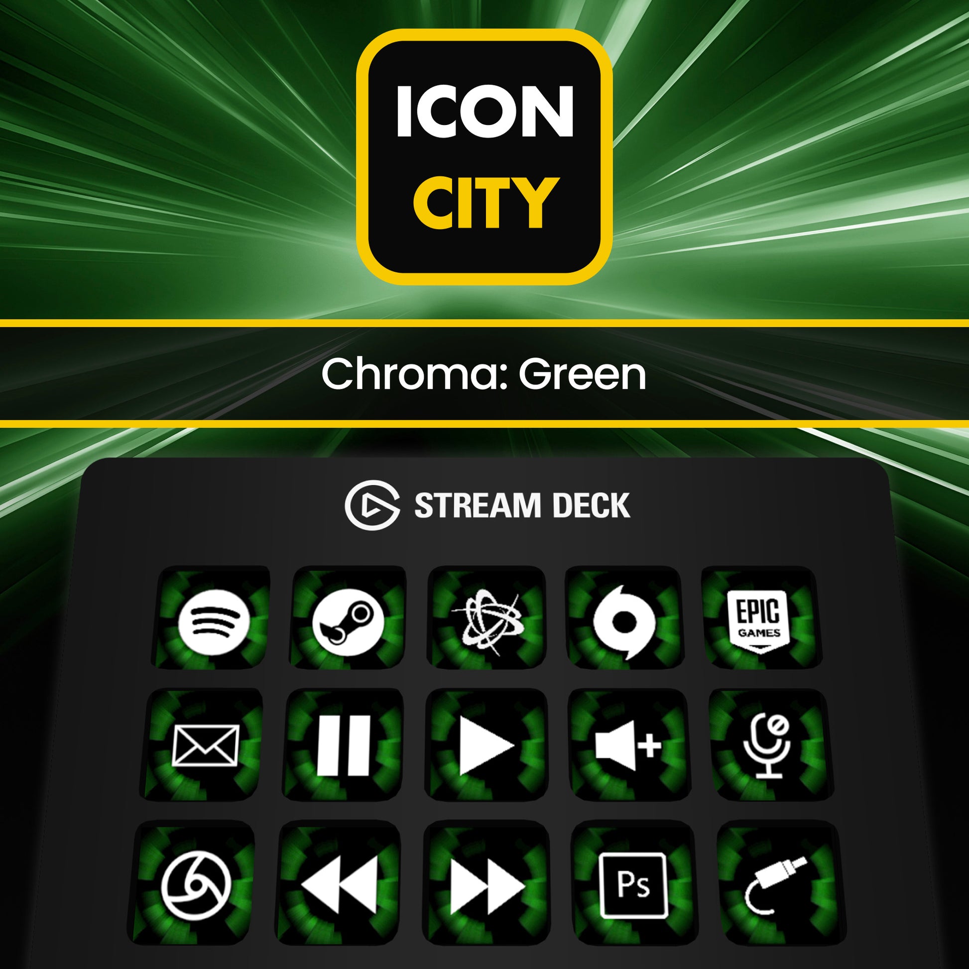 Chroma: Green icon pack