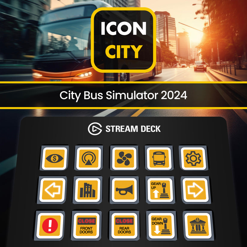 City Bus Simulator 2024 - 47 Icons for Elgato Stream Deck – iConCity.com