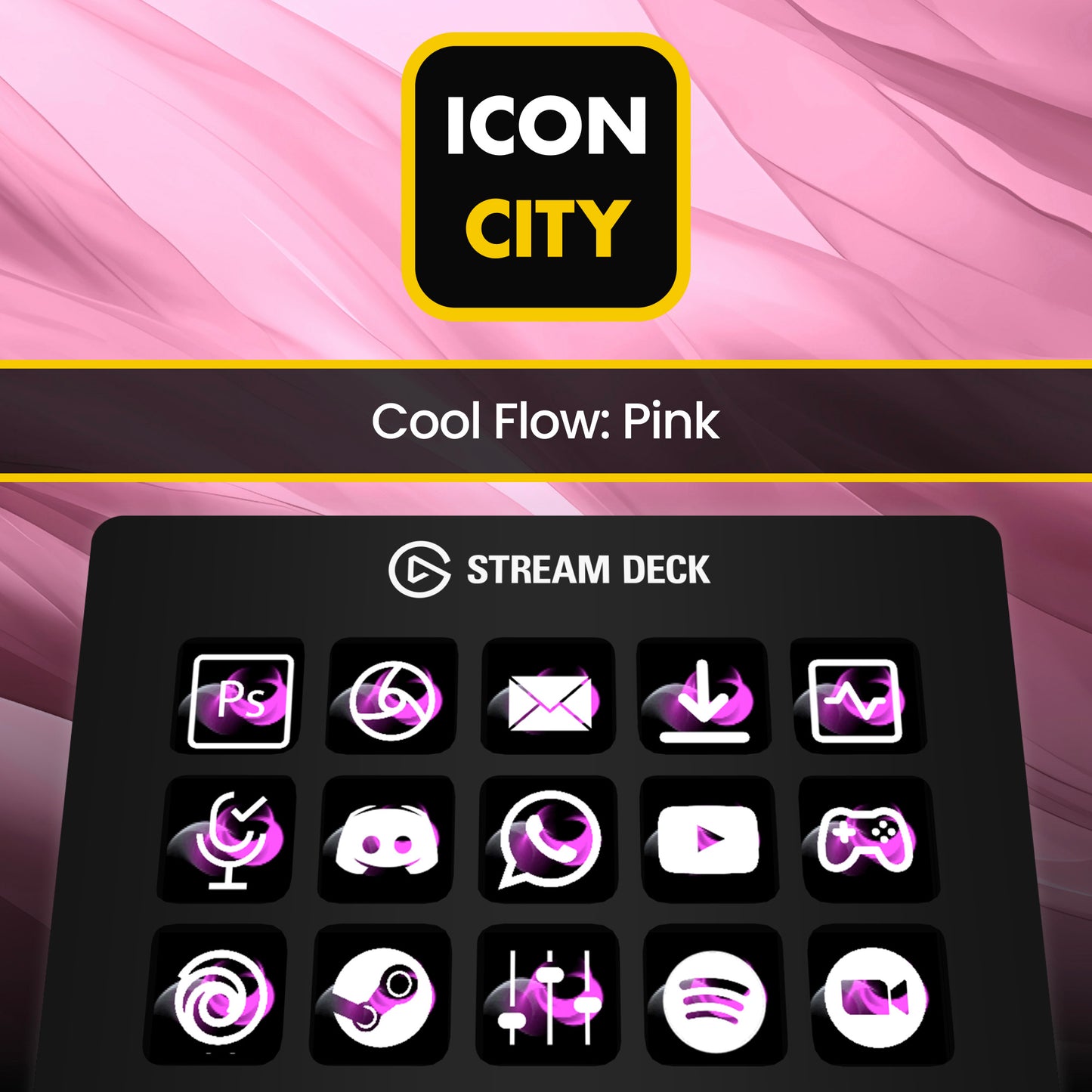 Cool Flow: Pink icon pack