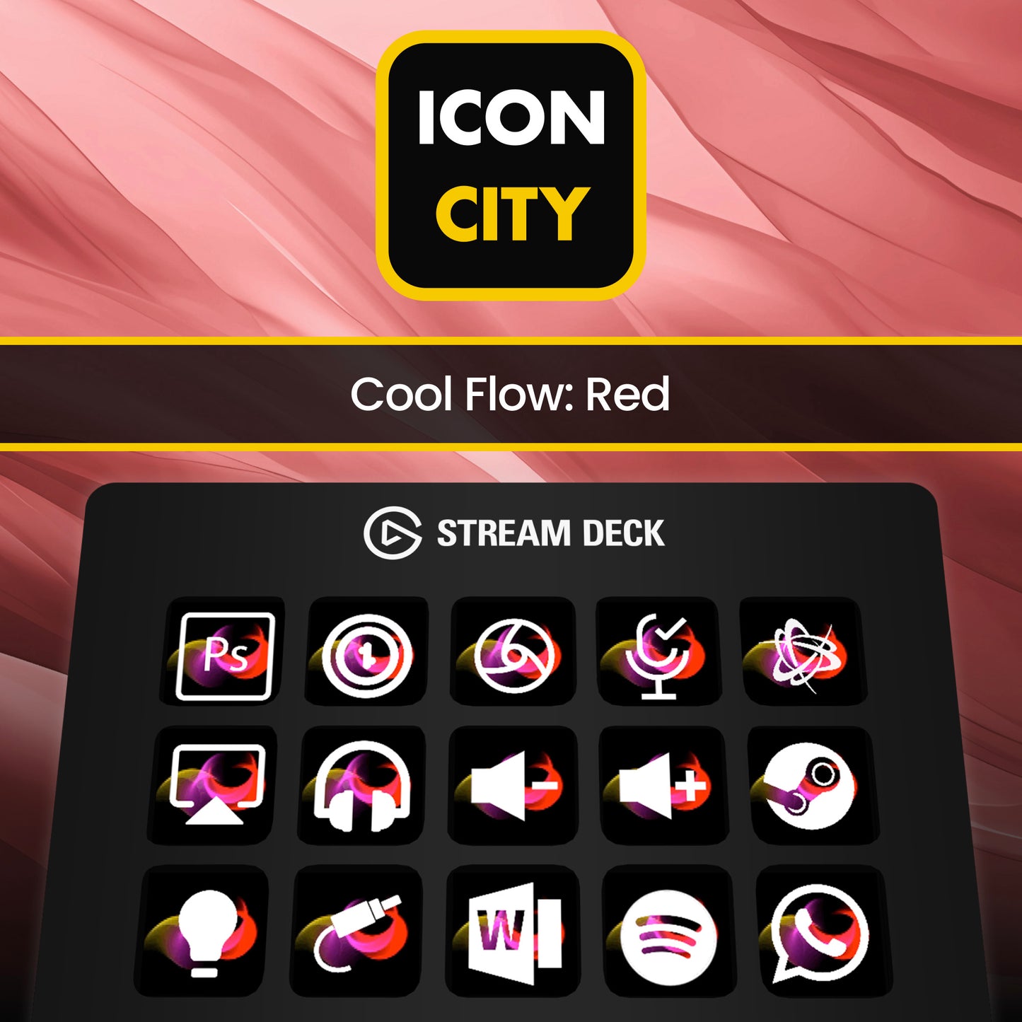 Cool Flow: Red icon pack